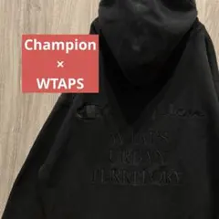 WTAPS クロスボーン バックプリント スウェット パーカー ブラック L