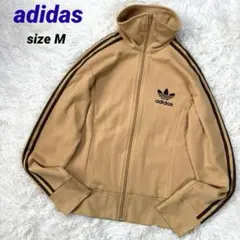 ✨希少・人気カラー✨アディダス　トラックジャケット　ヨーロッパ　デカ襟　キャメル