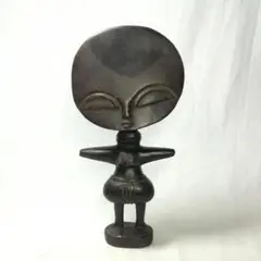 アフリカ 木彫 男女2体セット　オブジェ プリミティブ アンティーク 古道具 primitive art アフリカ民藝 マサイ族 木彫り人形の通販 by