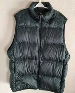 メンズ ULTRA LIGHT DOWN ダウンベスト　グリーンカーキ　L