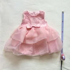 ピンク レース ベビードレス 80cm