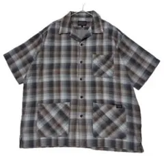Pendleton 別注 美品 オンブレ チェック ガーゼ オープンカラーシャツのサムネイル