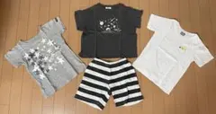 男の子 女の子 兼用 半袖 Tシャツ 短パン 130cm まとめ売り