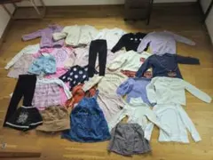 女の子 子供服まとめ売り27着 130cm 冬物多め