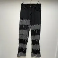 SHEIN 地雷 パンツ ズボン 黒のサムネイル