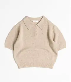 MUHET グリッターポロニット ベージュのサムネイル
