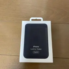 【未使用】純正 MagSafe対応 iPhone レザーウォレット・ミッドナイト