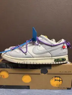 新品未使用 NIKE DUNK OFF-WHITE 47 ダンク オフホワイト オフホワイトダンクロット47Nike x Off-White Dunk Low Lot 47
