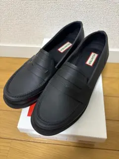 HUNTER レインシューズ ローファー