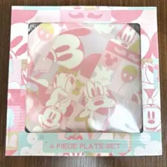 【新品未使用】ディズニー プレート 皿 4枚セット ミッキー ミニー