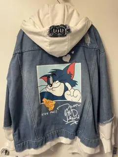 トムとジェリー デニムジャケット フード付き　2着セット