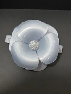 アレクサンドルドゥパリ　カメリア　バレッタ　ブルー　新品未使用