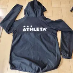 ATHLETA フード付きピステ ブラック 140