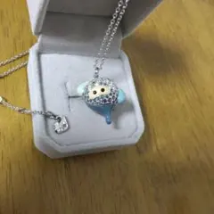 SWAROVSKI ネックレス ブルー系モチーフ