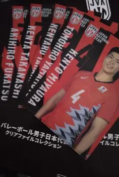 バレーボール男子日本代表 クリアファイル　 5枚
