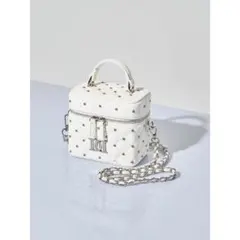 ダーリッチホワイトキルティングショルダーバッグ