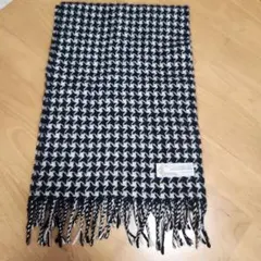 カシミヤ100% ハウンドトゥースマフラー