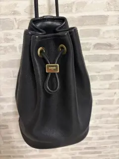 S.MANO 巾着バッグ ブラック イタリア製