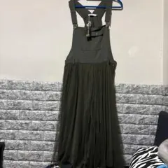 オリーブ サロペット チュールスカート