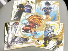 ドラゴンボール 色紙アート　５枚