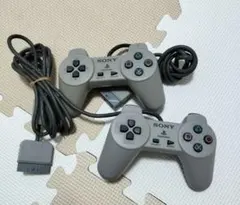 初代PS1 コントローラー SONY純正 グレー 動作確認済