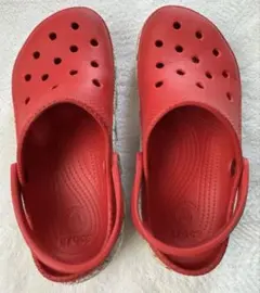 CROCS クロックス サンダル 限定 W7 M5 赤レッドのサムネイル