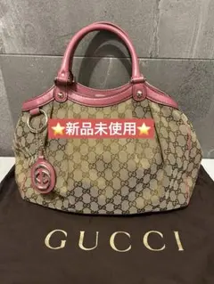 GUCCI グッチ スーキー GGキャンバス ハンドバッグ トートバッグ ピンク