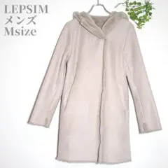 ☆LEPSIM メンズ アウター スエード ムートン風 ジャケット 裏地ボア Ｍ
