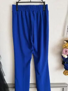 ブルー センタープレス パンツ M