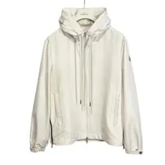 ru＊ ❤️美品 MONCLER ナイロンジャケット オフホワイト 中古・古着通販】MONCLER (モンクレール) OFFWHITE (オフホワイト