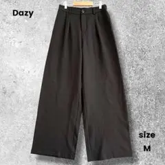 タックパンツ 黒