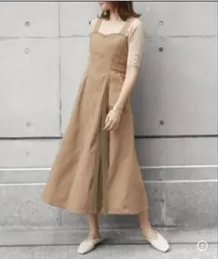 デニムロングワンピース　0サイズ