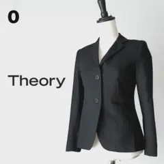 【Theory】セオリー ウール混 テーラードジャケット ブラック 0