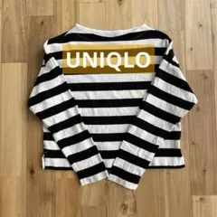 UNIQLO 長袖Tシャツ レディース ボーダー ボートネック