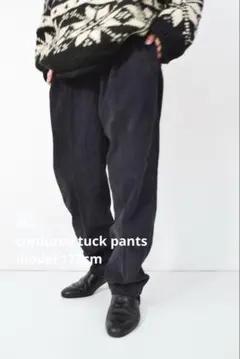 90s 2タックコーデュロイタックパンツ ヴィンテージ古着