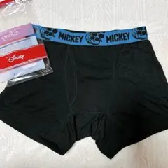新品　Disney ミッキー ボクサーパンツ 黒　ブラック　Mサイズ　前開きのサムネイル