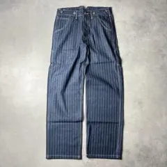 ✅新品未使用 ウォバッシュ　デニム　アメカジ　パンツ　ヒッコリー　ストライプ　S