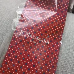 【未使用】E.マリネッラの赤の小紋ネクタイ マリネッラ 東京ミッドタウン ／ 最新入荷情報② 】セッテピエゲ