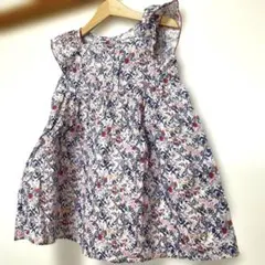 【美品】ナチュラルビューティーベーシック 花柄ワンピース 100cmのサムネイル