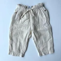 【訳あり】ZARA BABY ザラ リネンパンツ 98cm 生成り ベージュのサムネイル