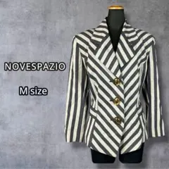 ♪24 NOVESPAZIO ノーベスパジオ ヴィンテージストライプブレザー Mのサムネイル
