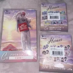 赤城ウェン 海の家 アクスタ クリアカード 缶バッジ＆ダイカットステッカー