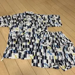 子供用甚平上下セット 120cm トンボ柄
