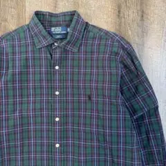 POLO Lalph Lauren 長袖シャツ クラシックフィット グリーン