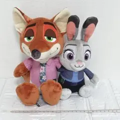 ズートピア2 ニック& ジュディ ペアぬいぐるみ