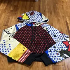 adidas カラフルフード付きパーカー Mサイズ