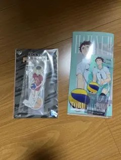 ハイキュー　アクリルスタンドとポストカードセット　及川、研磨