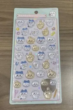 ちいかわ　ちいかわ×ハチワレ×うさぎ　ボンボンドロップシール　サンスター文具
