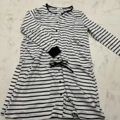 マタニティパジャマ Mサイズ 授乳服 ストライプ柄