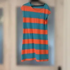 LACOSTE L!VE ボーダー ミニワンピース